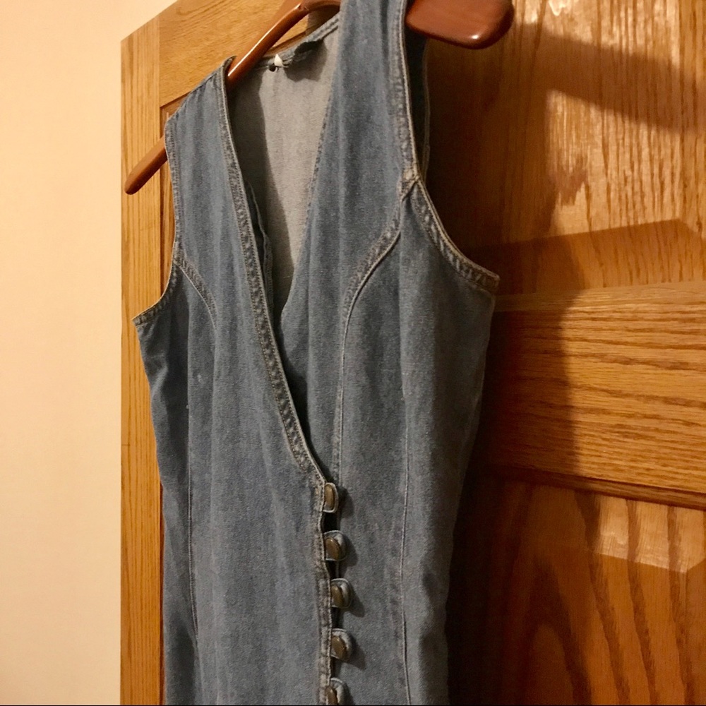 Vintage a-line jean dress in size 6 / 8